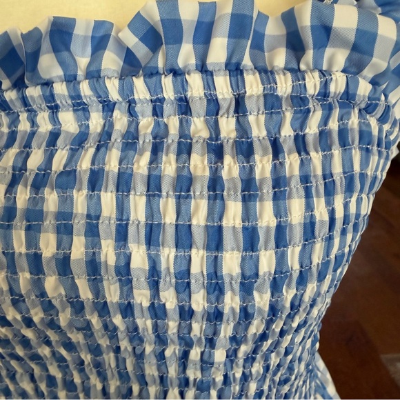 Blue Gingham Maxi Sundress NIP - Picture 4 of 10